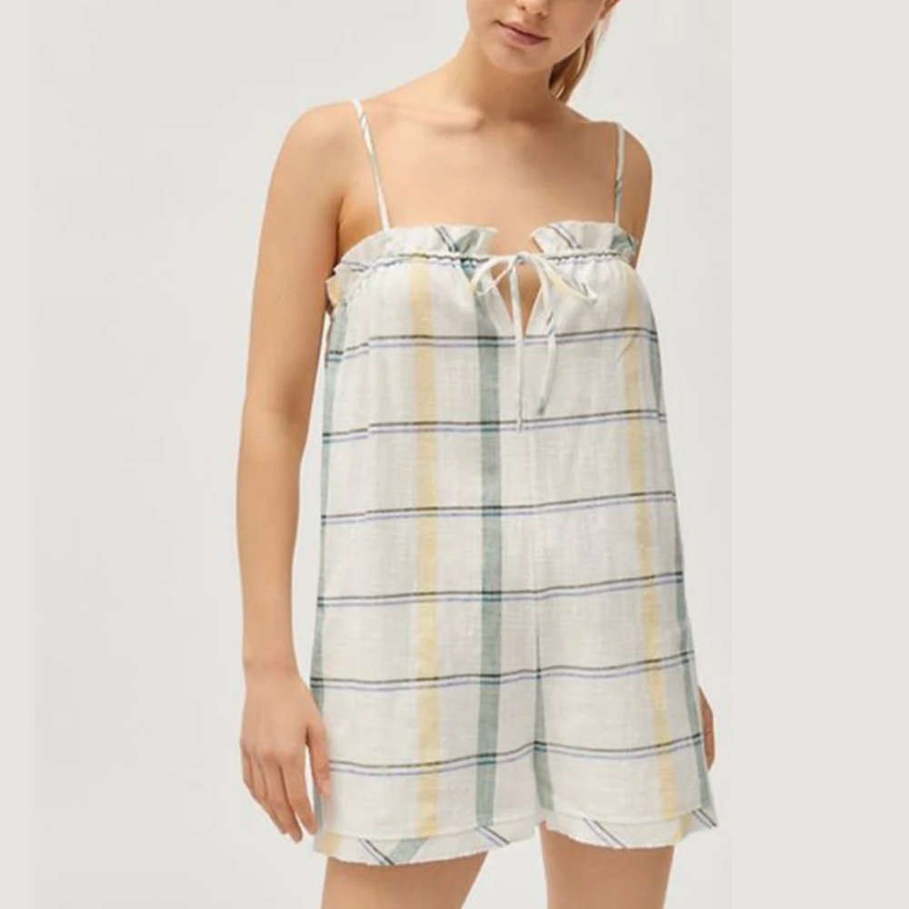 Urban Outfitters UO Lacey Shapeless Striped Playsuit Romper